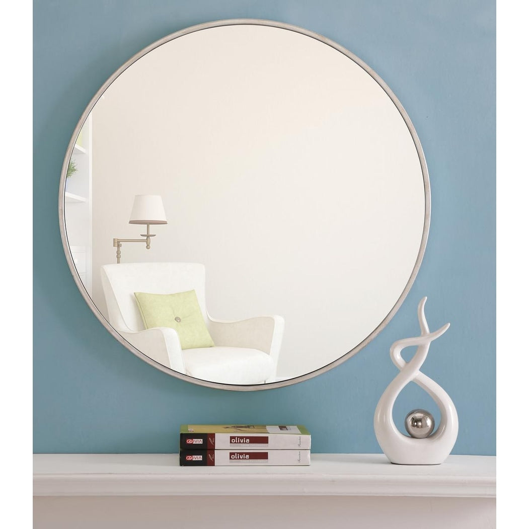 Carson Carrington Labbemala Metal Frame Round Mirror