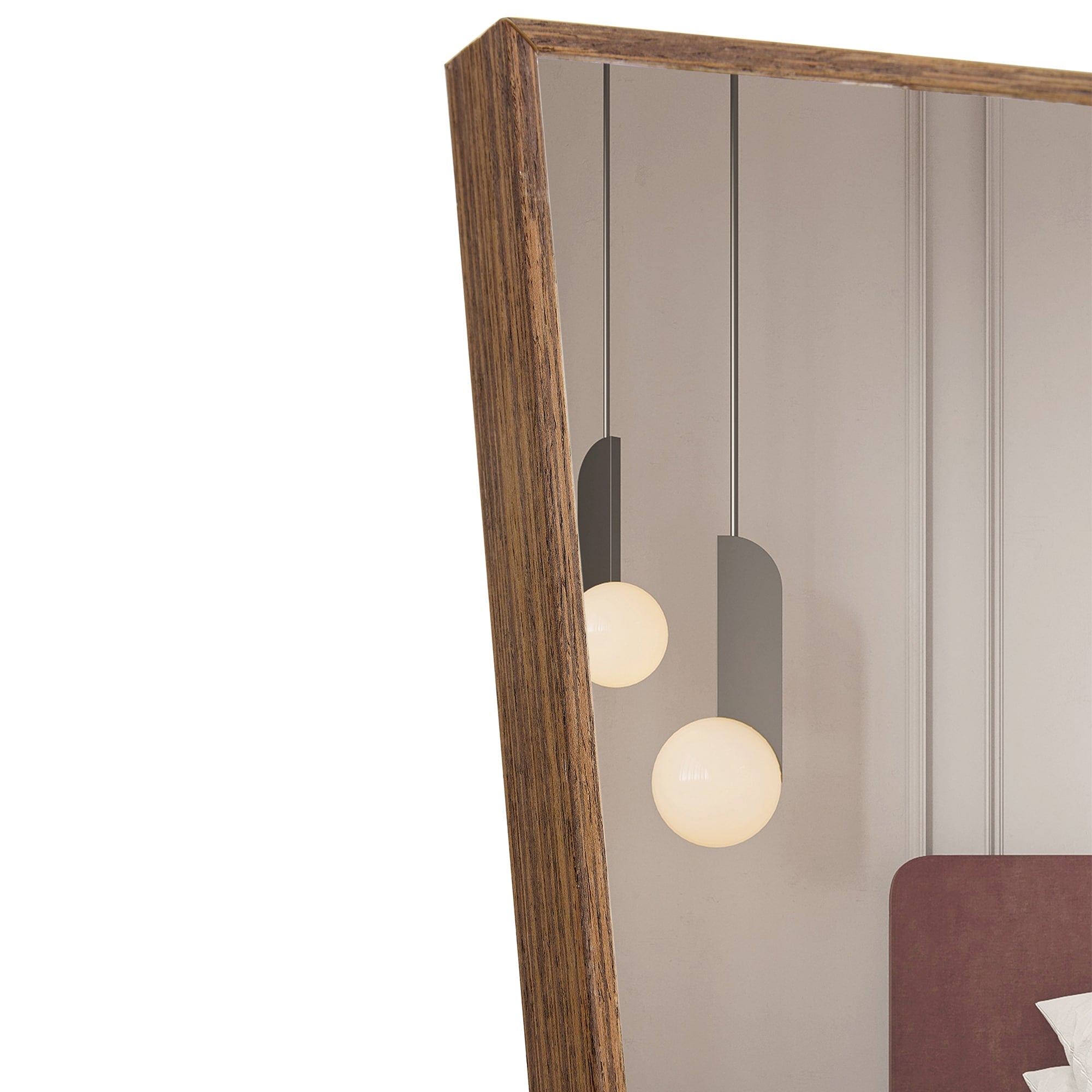 Solid Wood Frame Full Length Mirror, Dressing Mirror, Decorative Mirror, Clothing Store, Floor To Ceiling Mirror, Wall Mounted