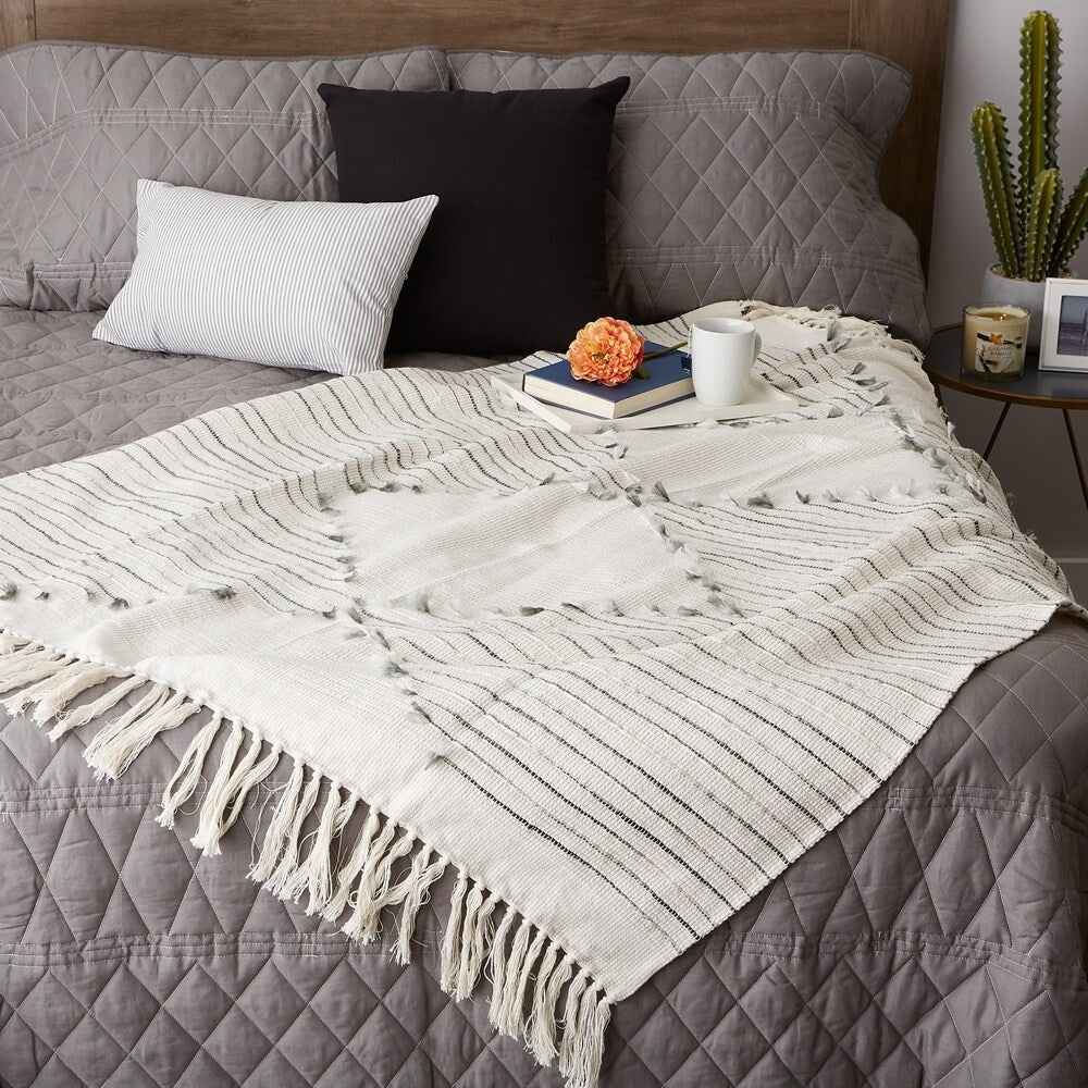 Porch & Den Crestridge Woven Cotton Throw