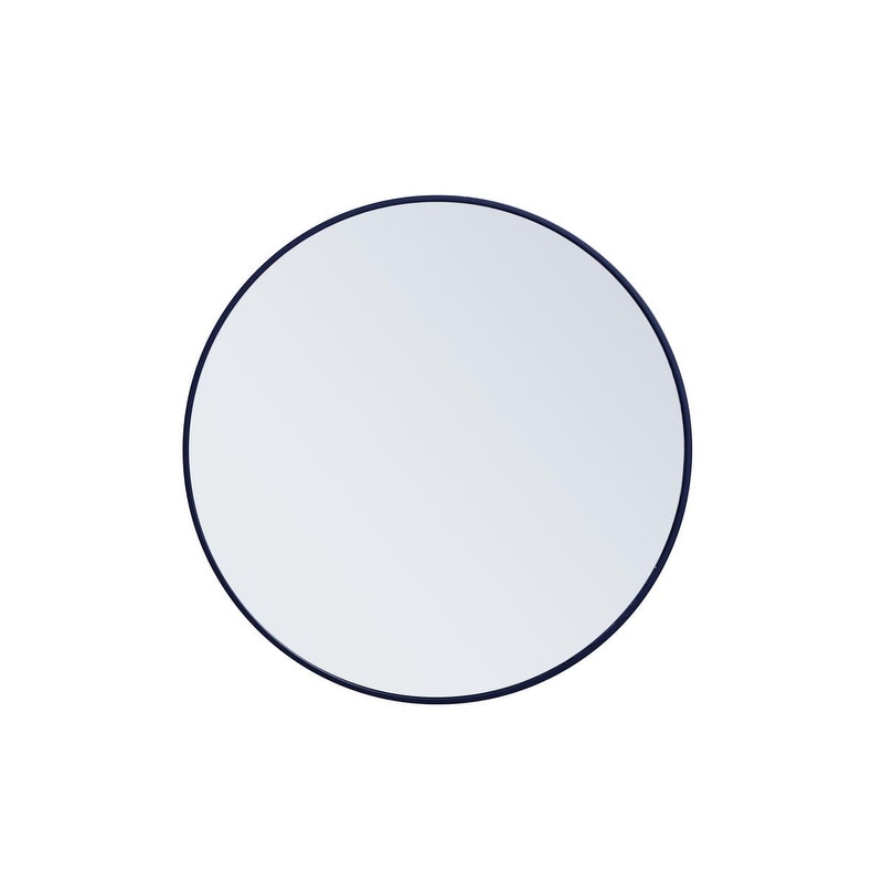 Carson Carrington Labbemala Metal Frame Round Mirror