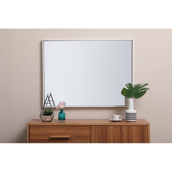 Carson Carrington Salsnas Metal Frame Rectangular Mirror