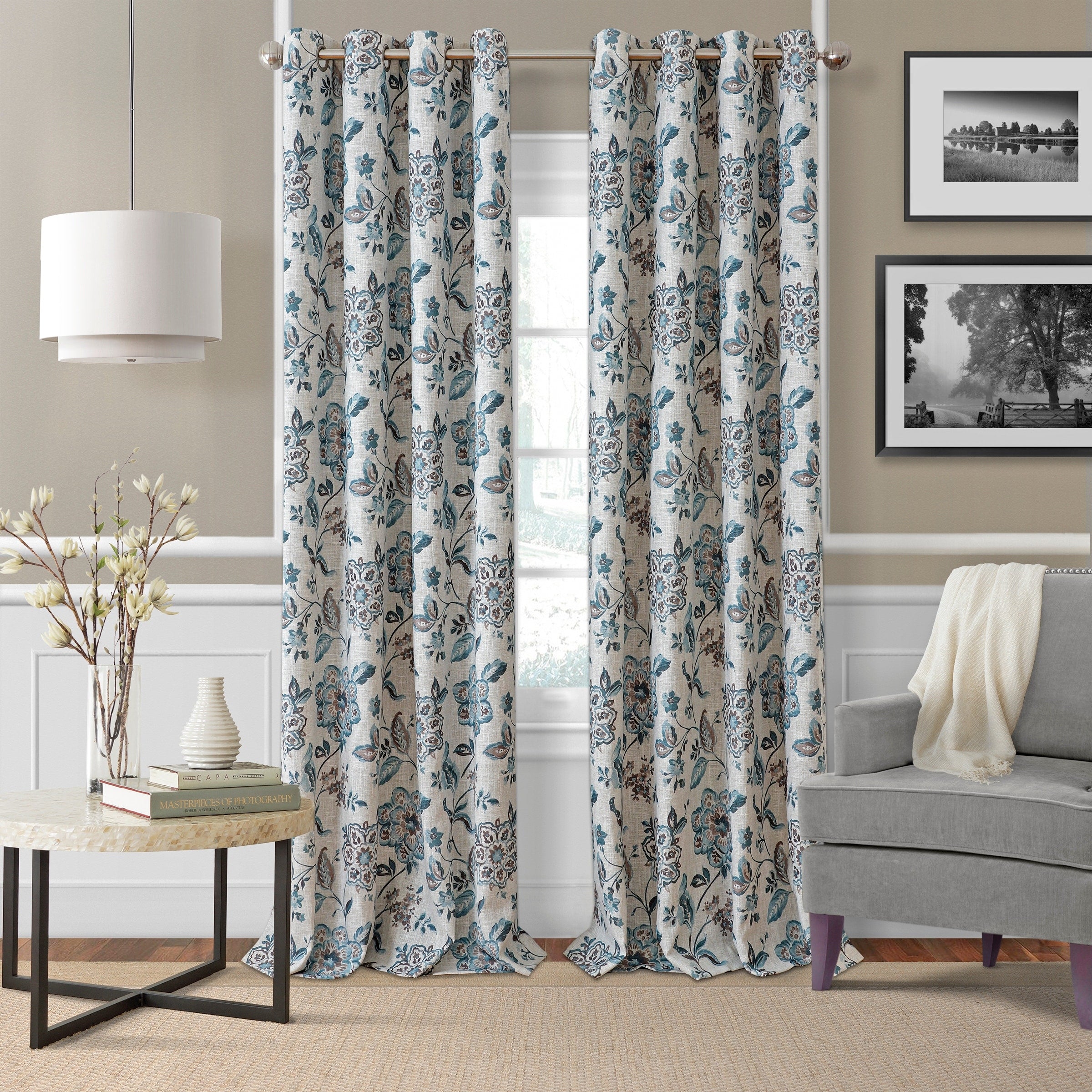 Elrene Sorrento Floral Window Curtain Panel