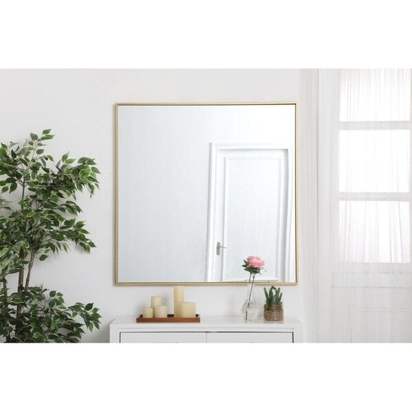 Carson Carrington Salsnas Metal Frame Rectangular Mirror