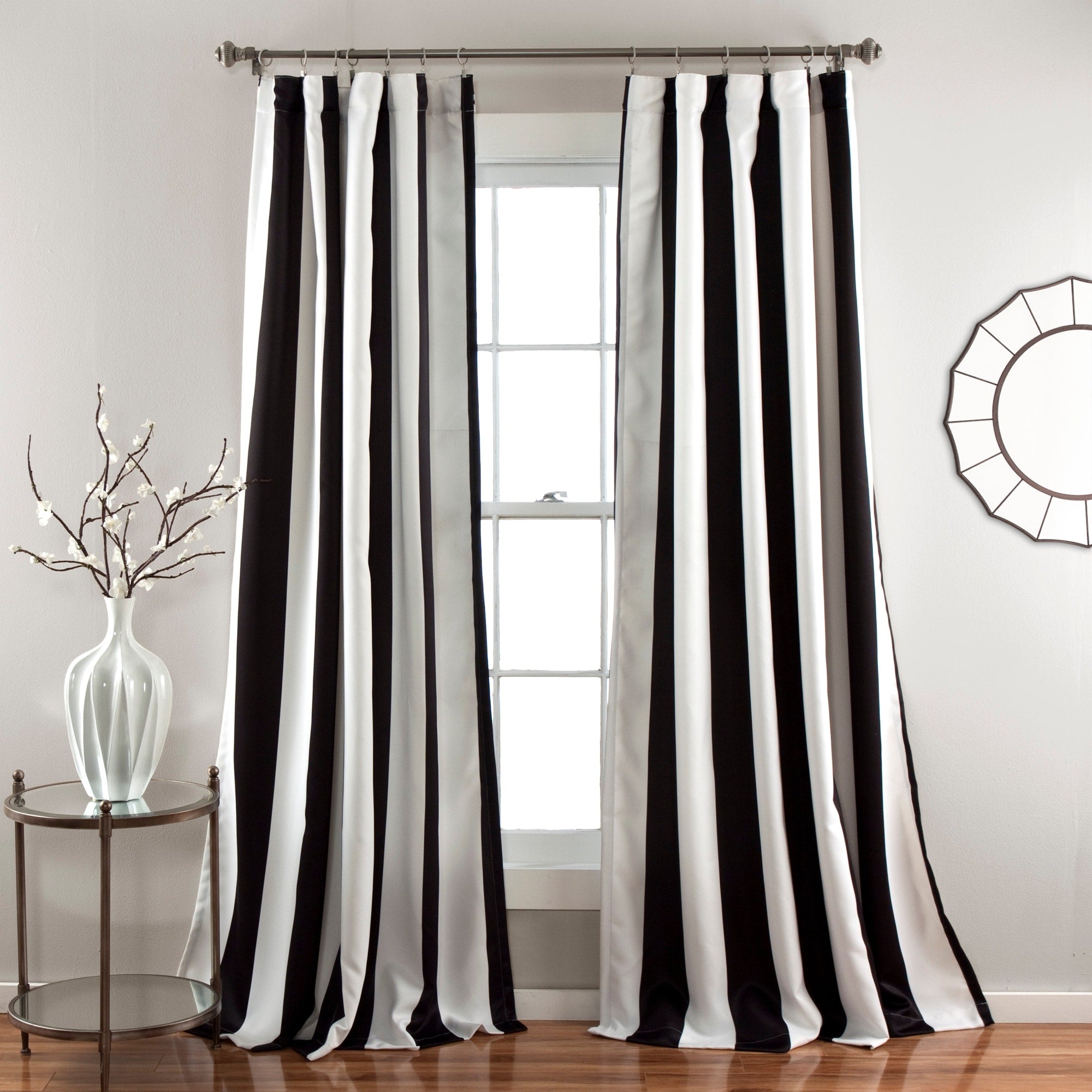 Lush Decor Wilbur Blackout Window Curtain Panel Pair