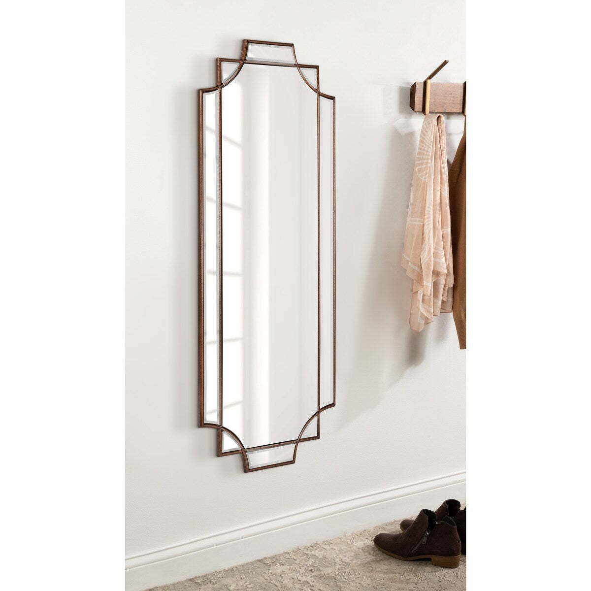 Kate and Laurel Minuette Traditional Decorative Framed Wall Mirror