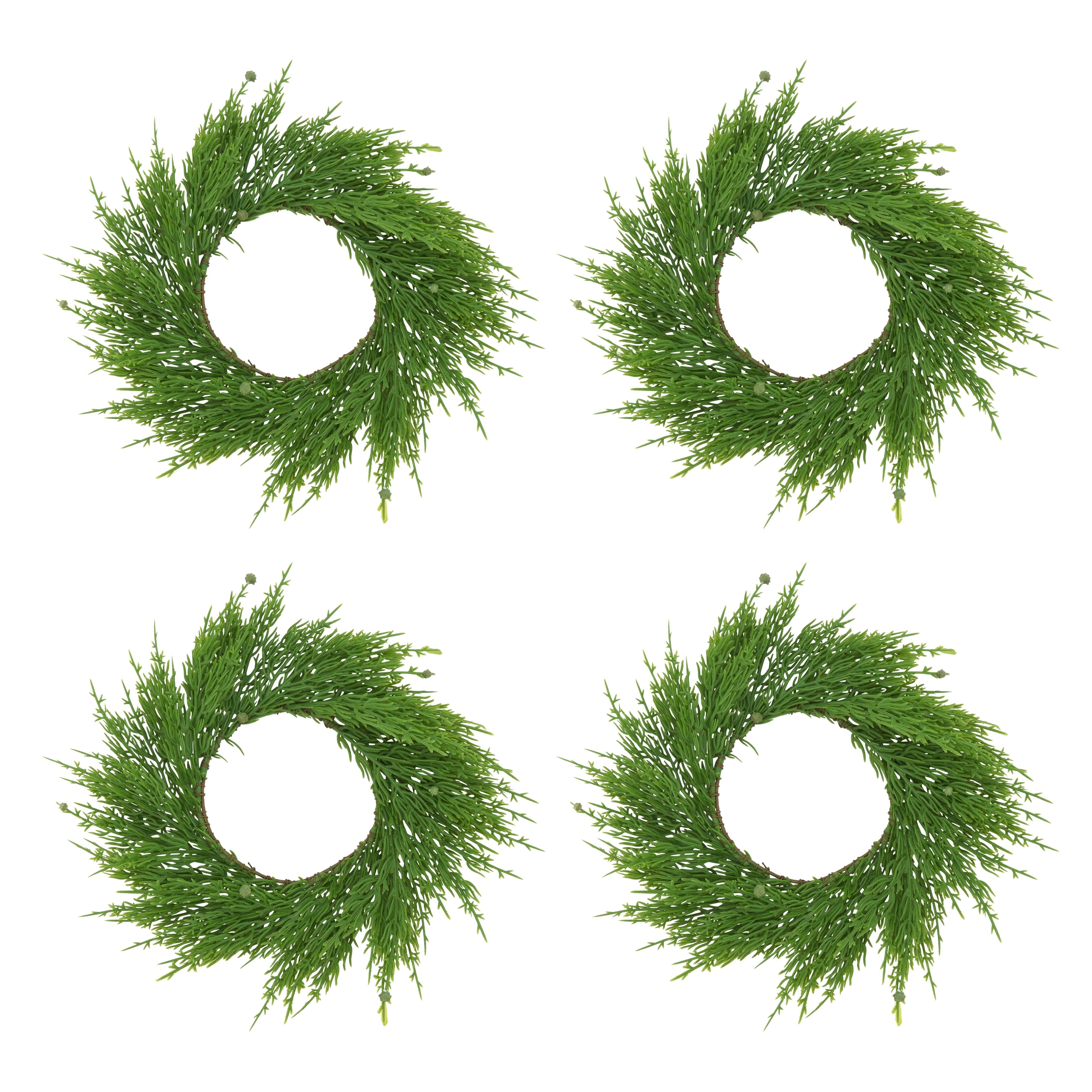 Faux Cypress Wreath