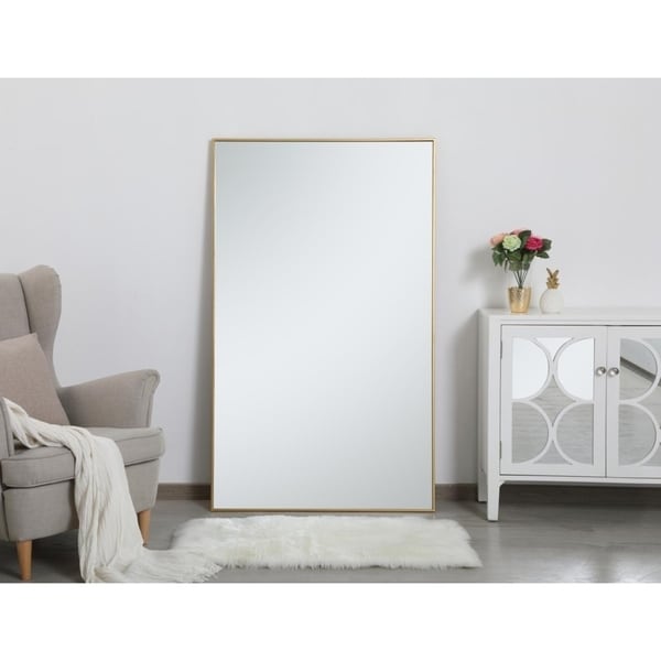 Carson Carrington Salsnas Metal Frame Rectangular Mirror