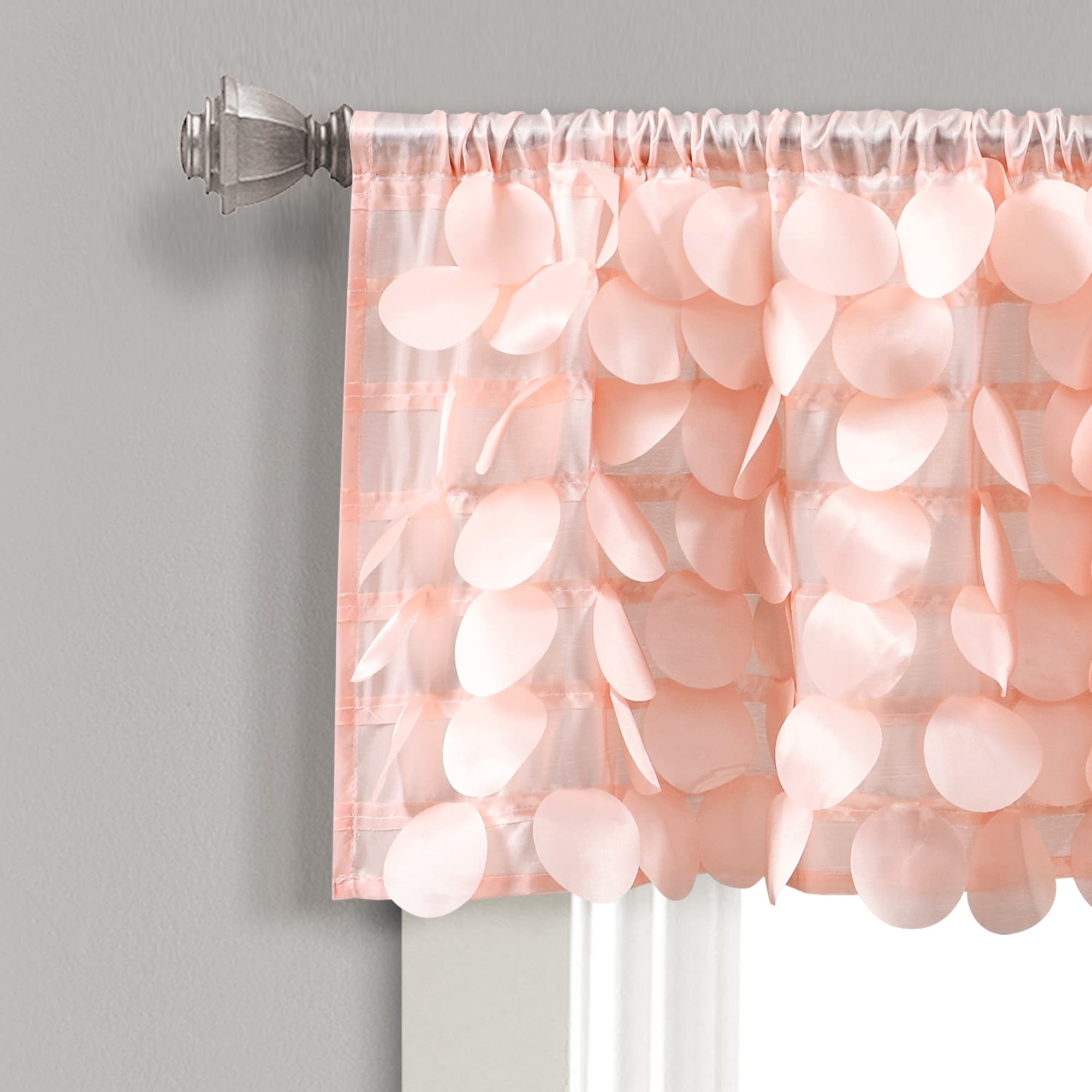 Lush Decor Gigi Delicate Textured Window Valance