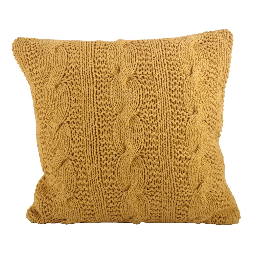 Cable Knit Design Throw Pillow