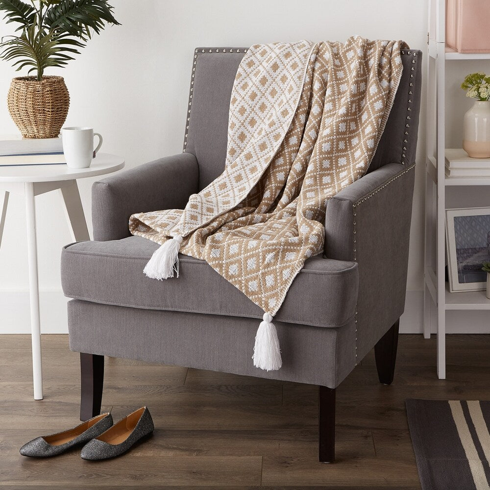 Porch & Den Crestridge Woven Cotton Throw