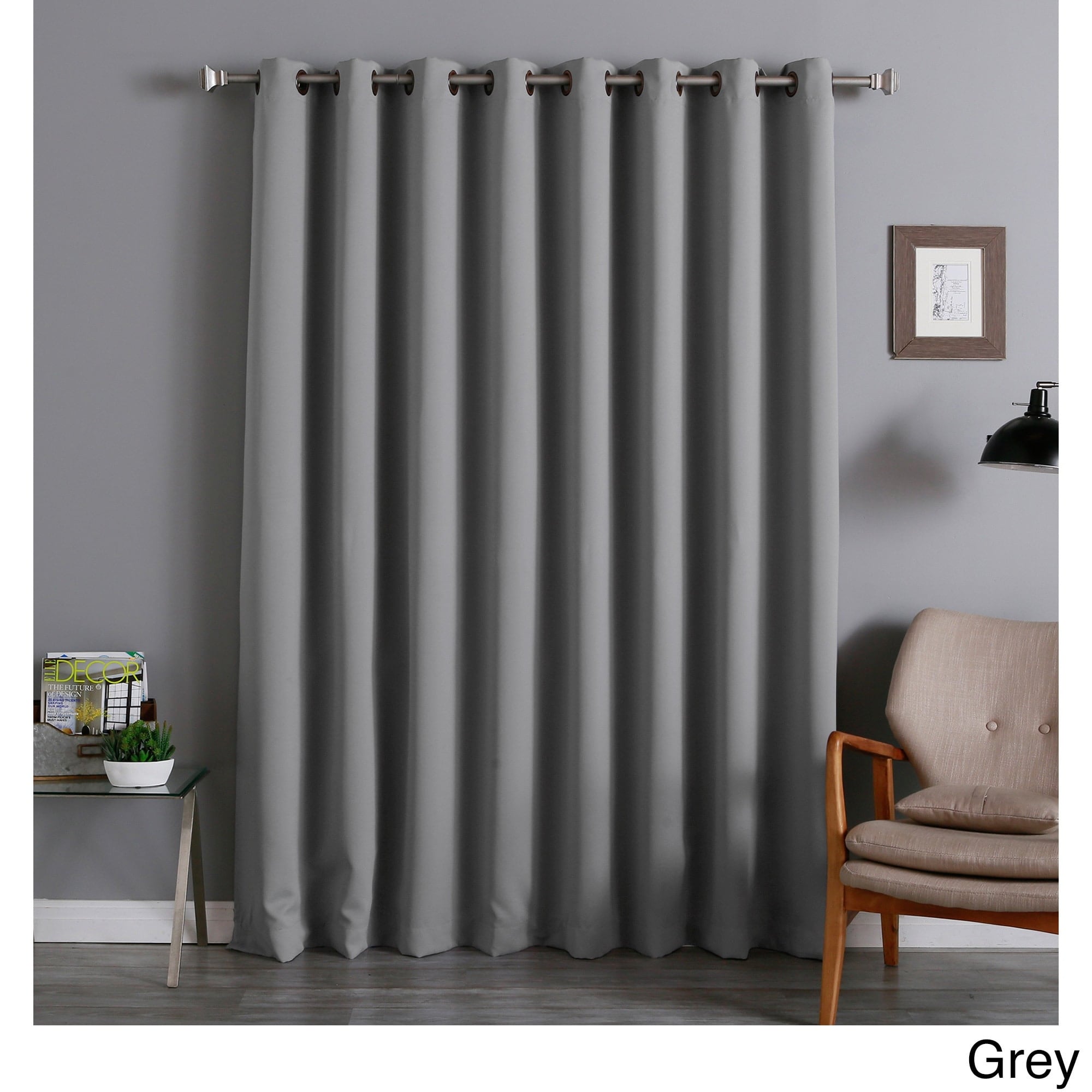 Aurora Home Extra-wide 100x84-inch Thermal Blackout Curtain Panel. - 100 x 84