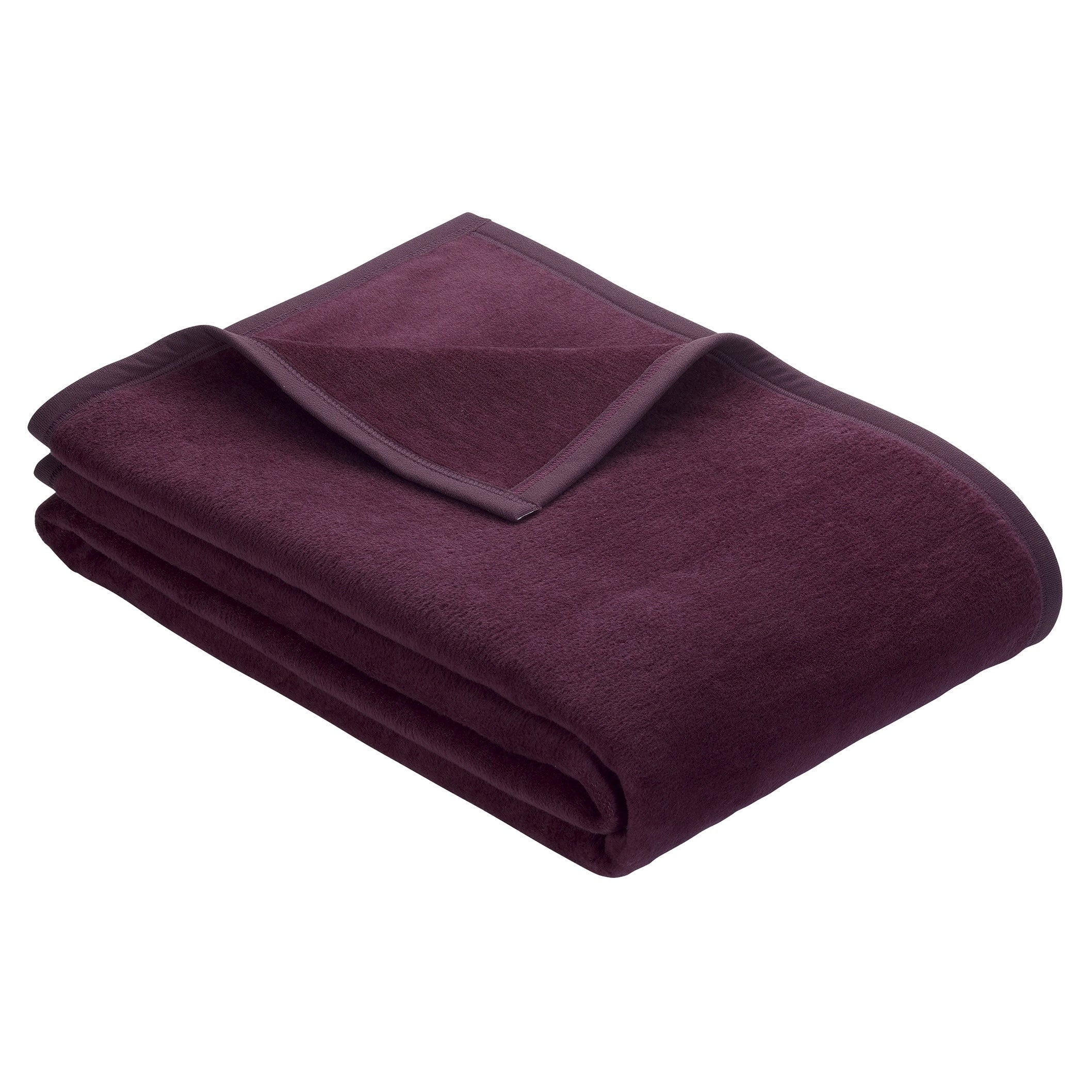 IBENA Solid Plush Throw in 16 Colors