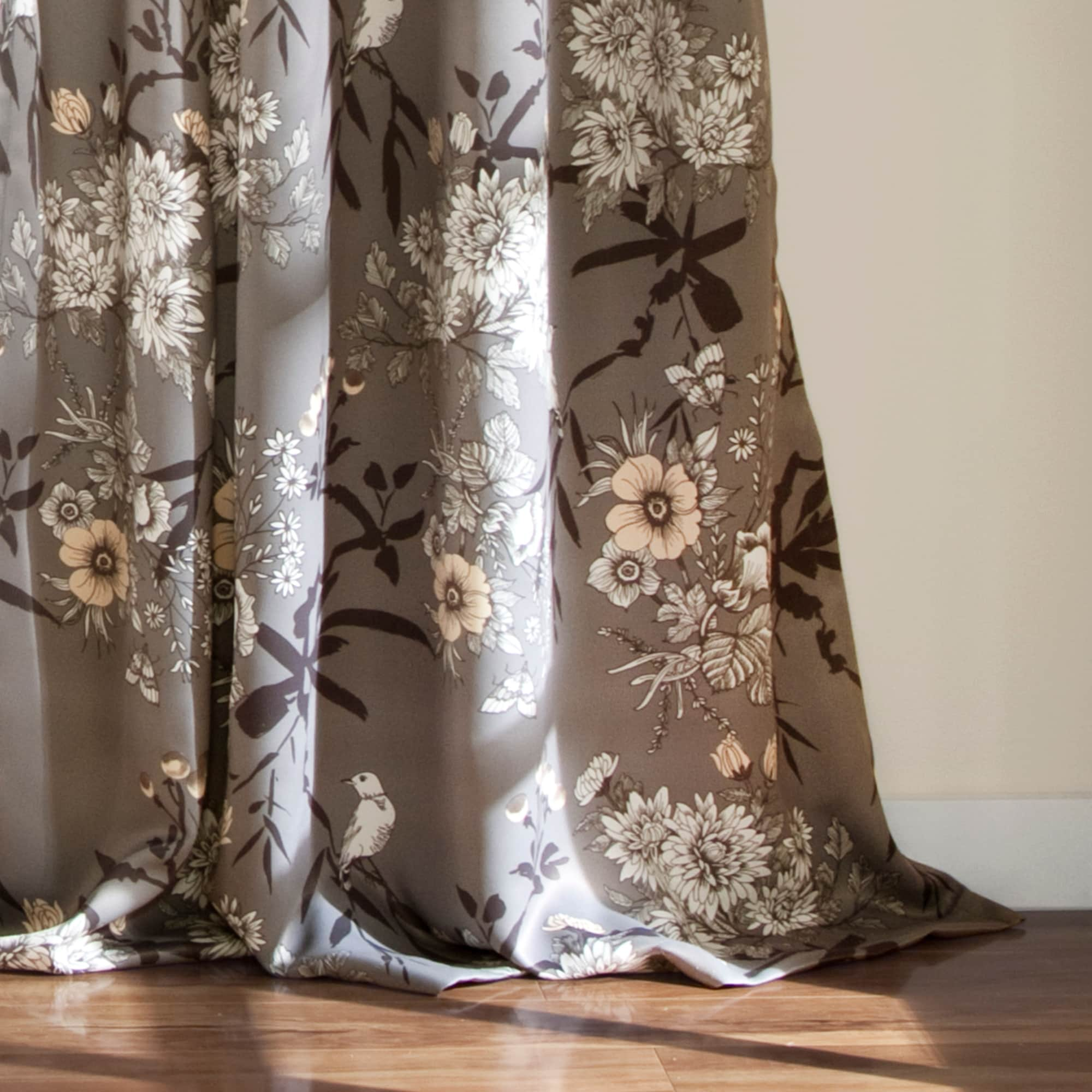 The Gray Barn Dogwood Floral Curtain Panel Pair