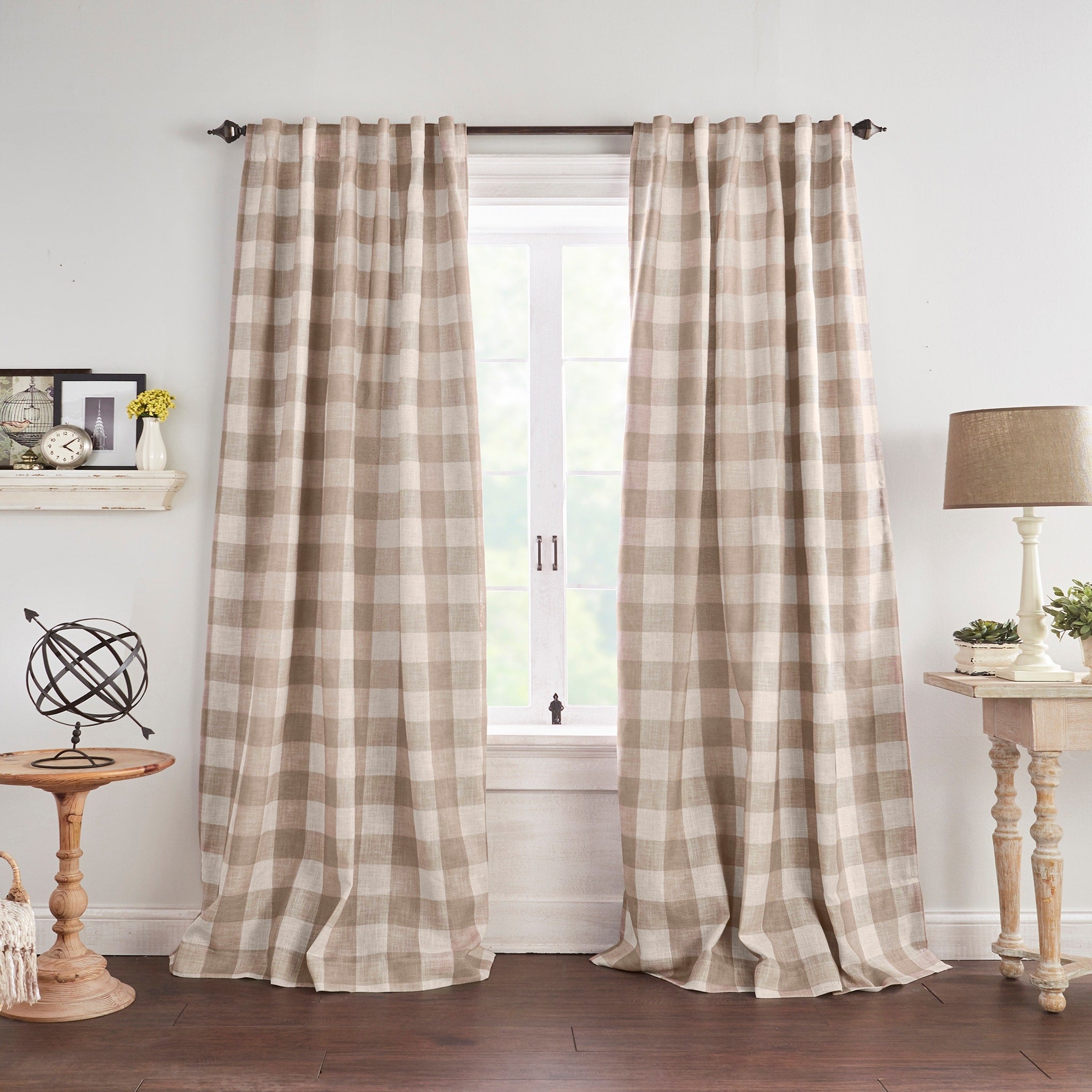 The Gray Barn Holly Buffalo Check Blackout Window Single Curtain Panel