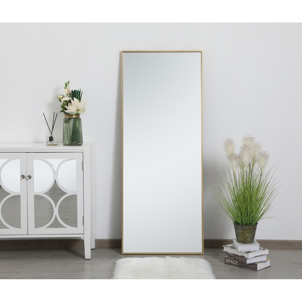 Carson Carrington Salsnas Metal Frame Rectangular Mirror