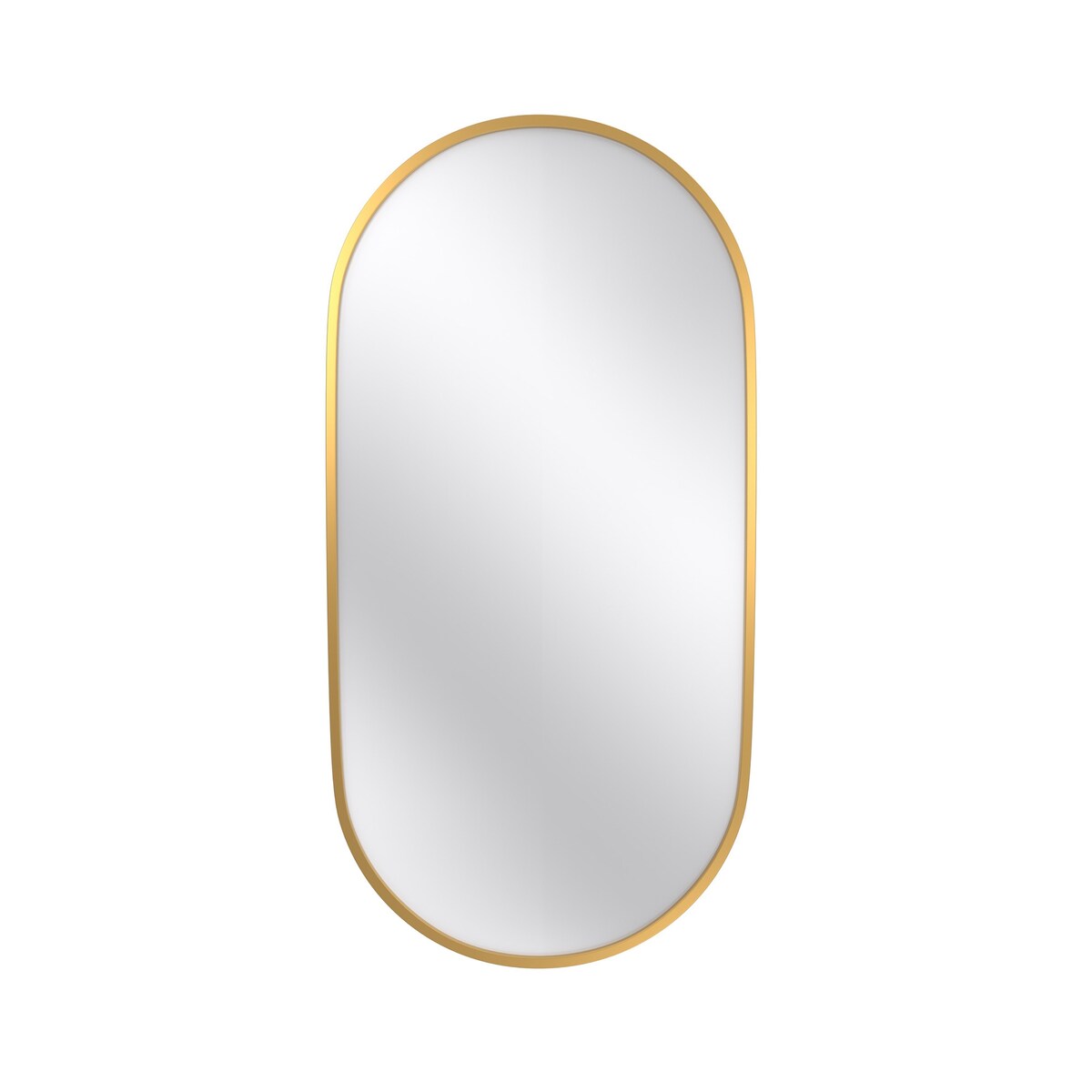 36 in. W x 18 in. H Oval Framed Wall Bathroom Vanity Mirror - 36 x 18