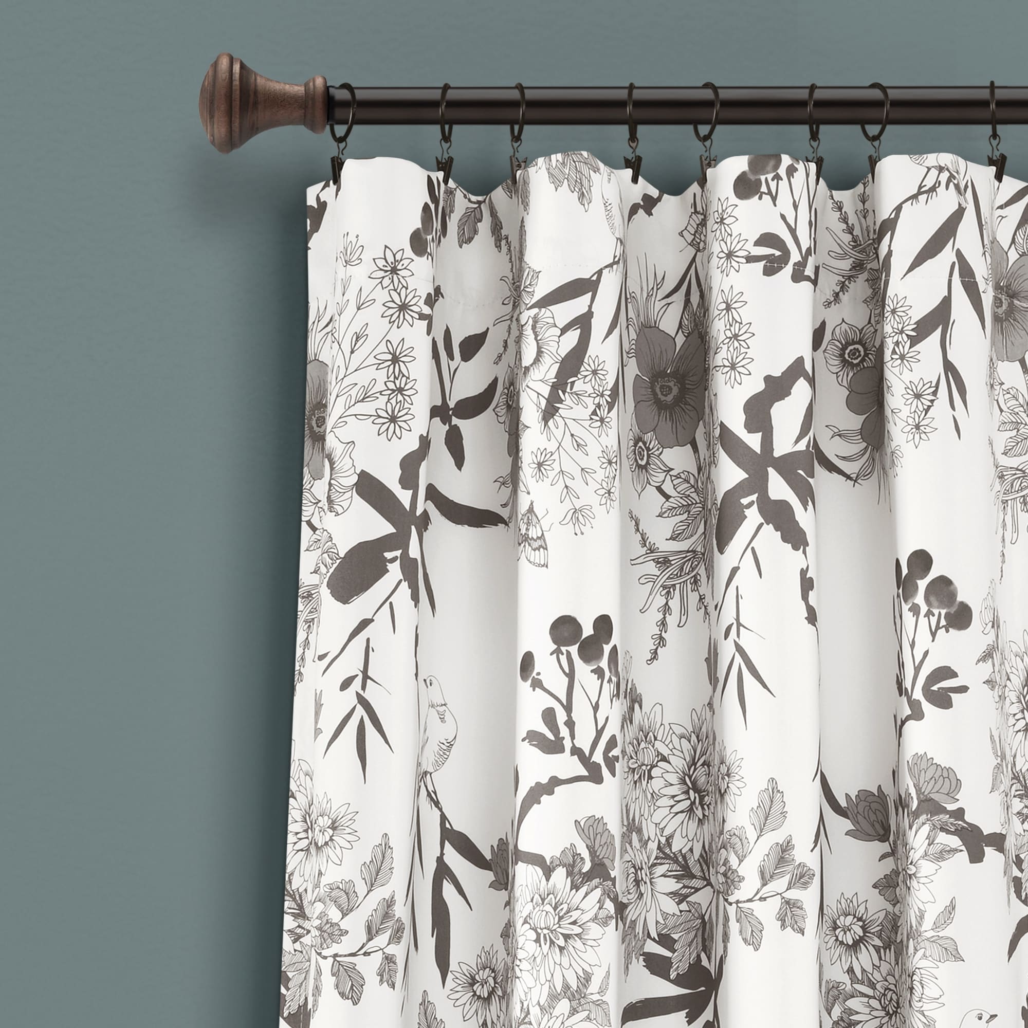 The Gray Barn Dogwood Floral Curtain Panel Pair