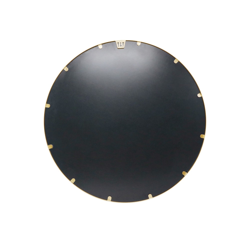 Wall Mount Shatterproof Round Accent Wall Mirror with Metal Frame