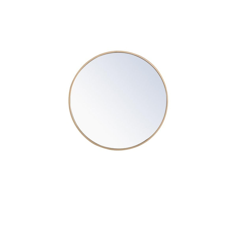 Carson Carrington Labbemala Metal Frame Round Mirror