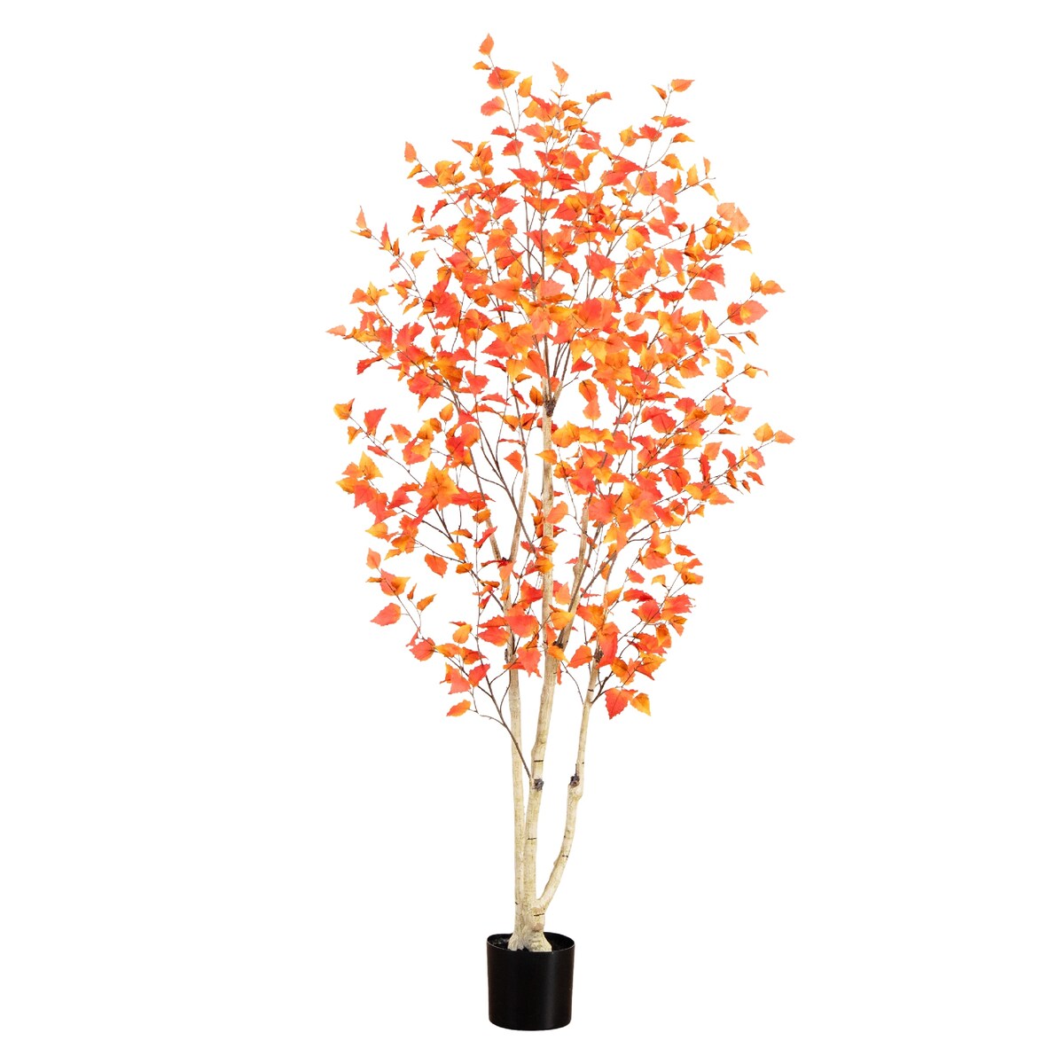 7' Autumn Birch Artificial Fall Tree