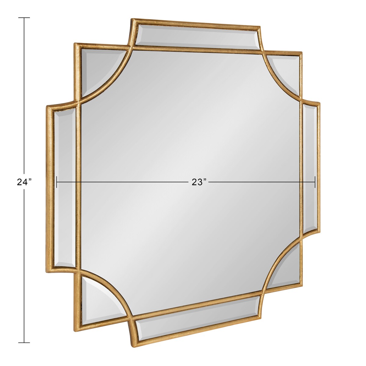 Kate and Laurel Minuette Traditional Decorative Framed Wall Mirror