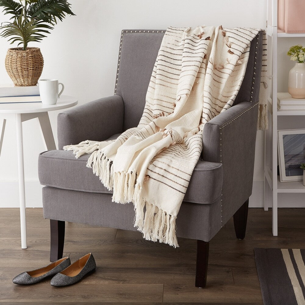 Porch & Den Crestridge Woven Cotton Throw