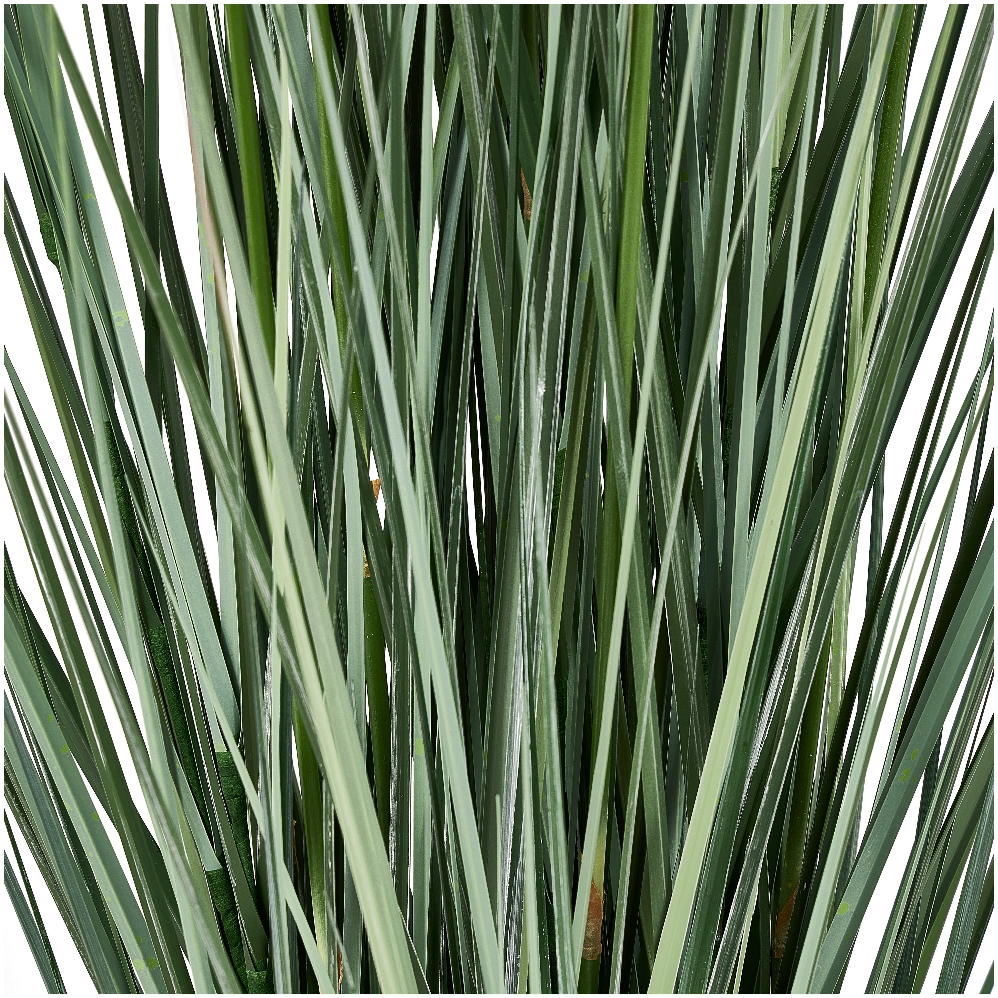 Green Faux Foliage Tall Onion Grass Artificial Plant with Black Plastic Pot