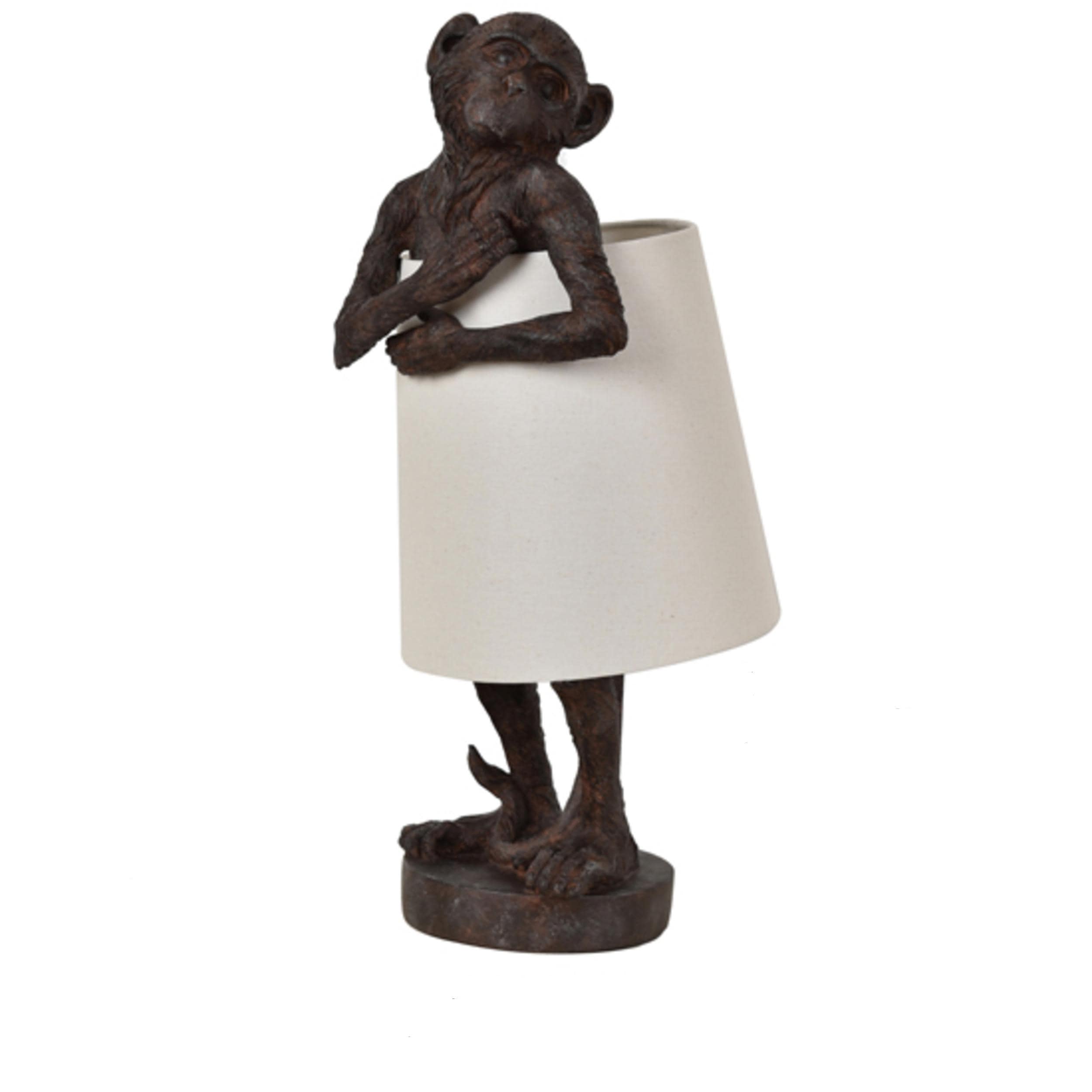 Trento 22 Oil Rubbed Bronze Monkey Table Lamp - 21.5H x 9Rnd