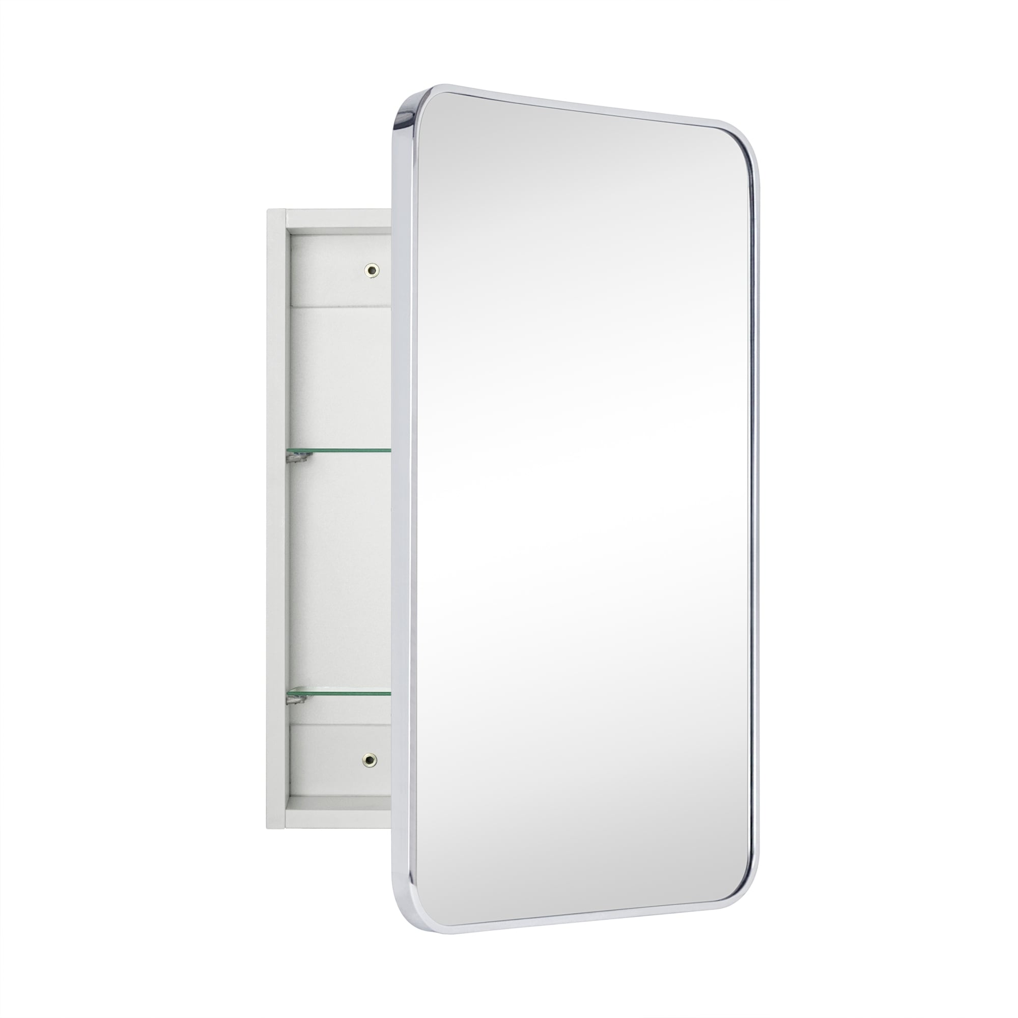 TEHOME Garnes Recessed or Surface Mount Framed Medicine Cabinet with Adjustable Shelves