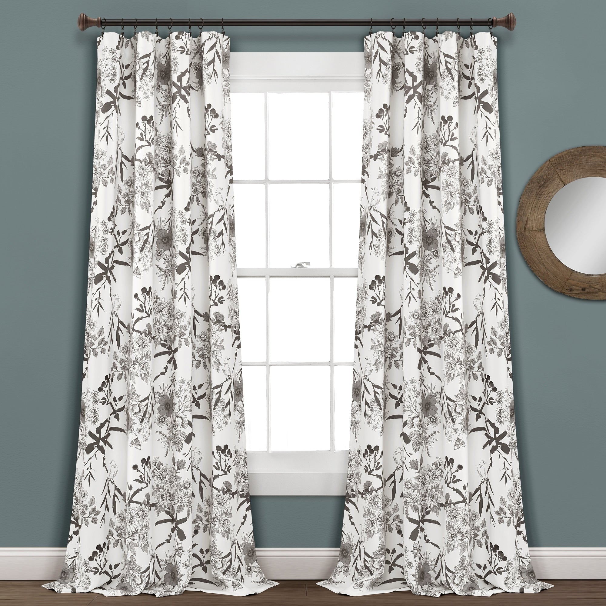 The Gray Barn Dogwood Floral Curtain Panel Pair