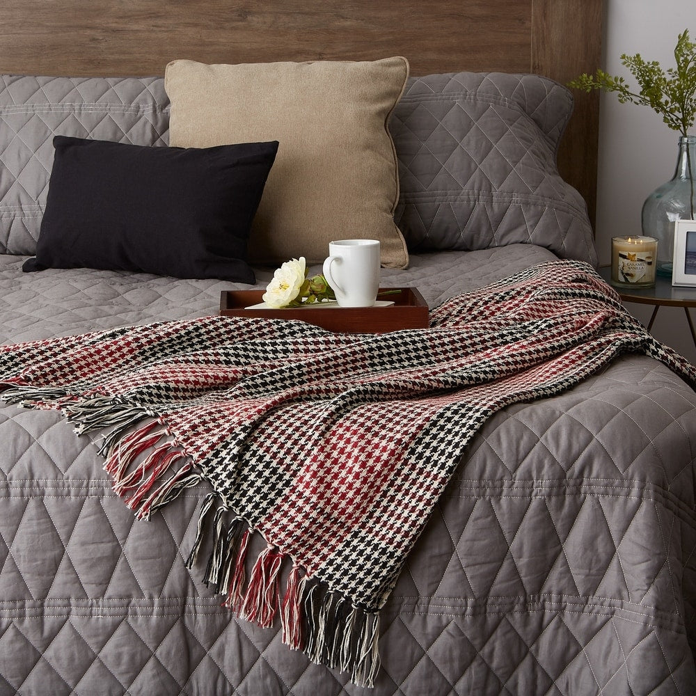 Porch & Den Crestridge Woven Cotton Throw