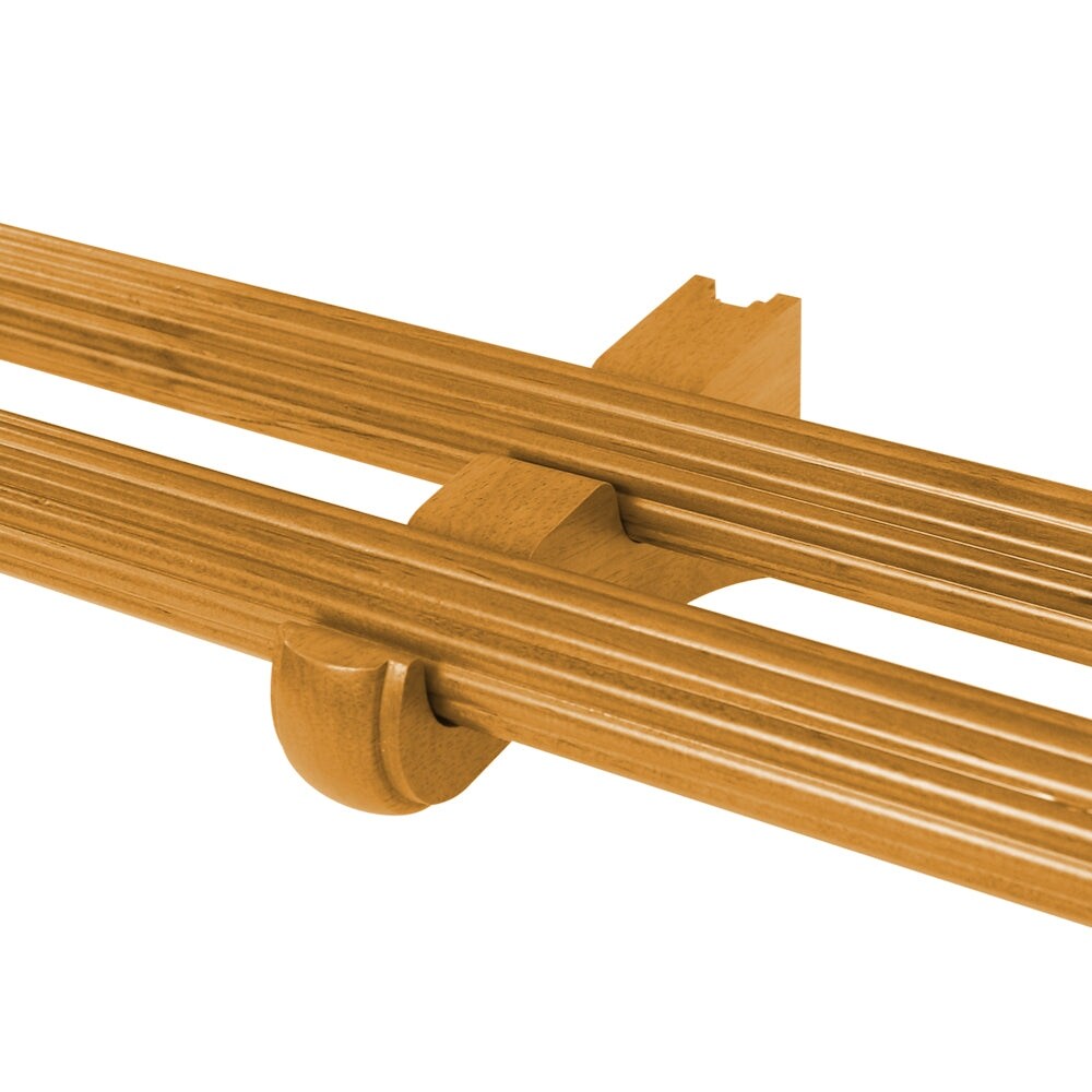 Mix & Match Wood Single / Double Curtain Rod Bracket