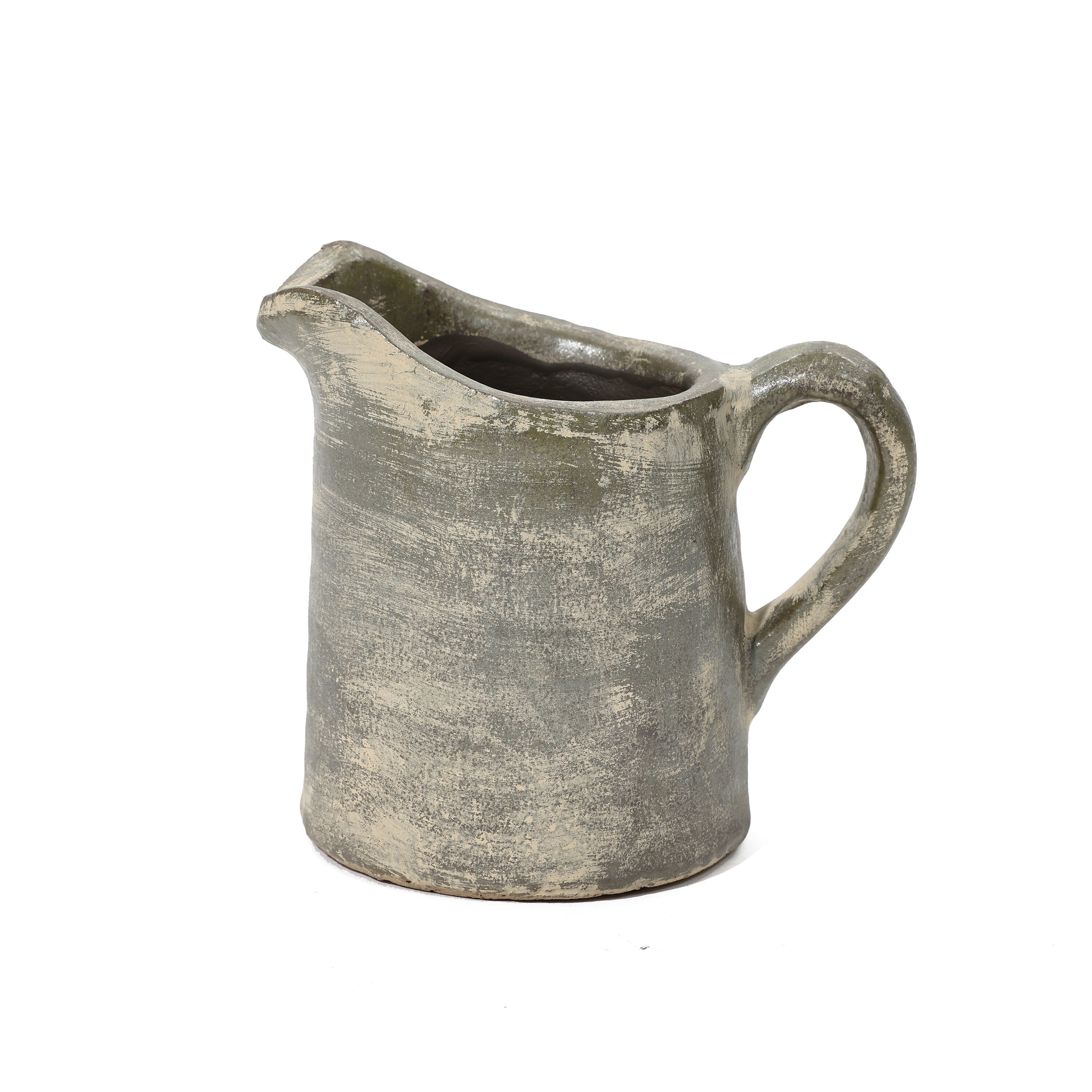 Rustic Farmhouse Brown Pitcher Terracotta Vase