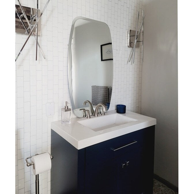 Sydney Modern Oval Frameless Bathroom Mirror