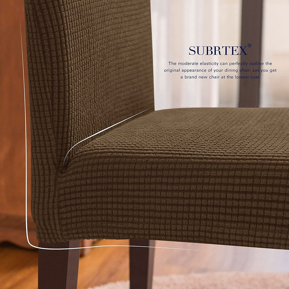 Subrtex Dining Chair Slipcover Set of 2 Furniture Protector