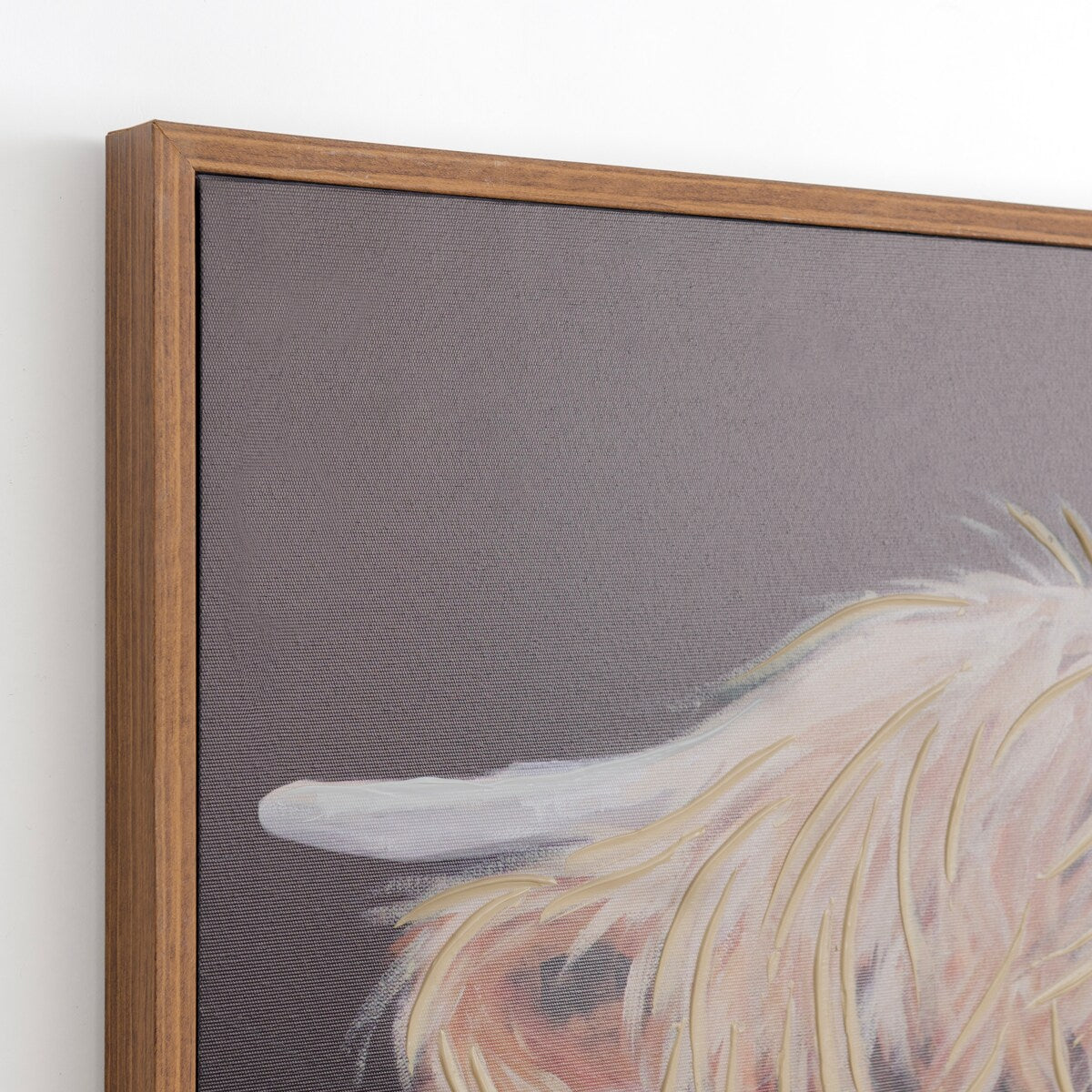 Highland Cow Silo Framed Canvas Art Print