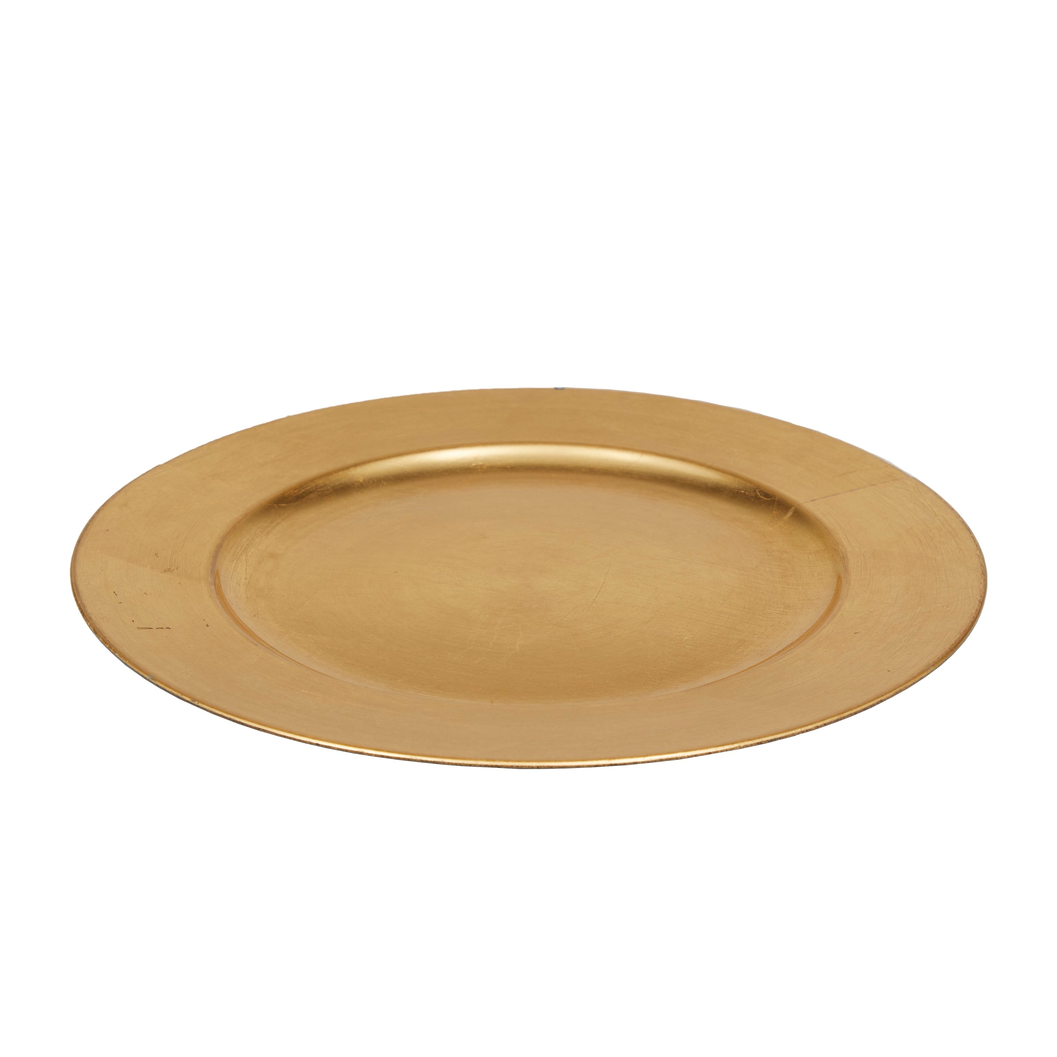 Gold Melamine Plastic Charger (Set of 8)