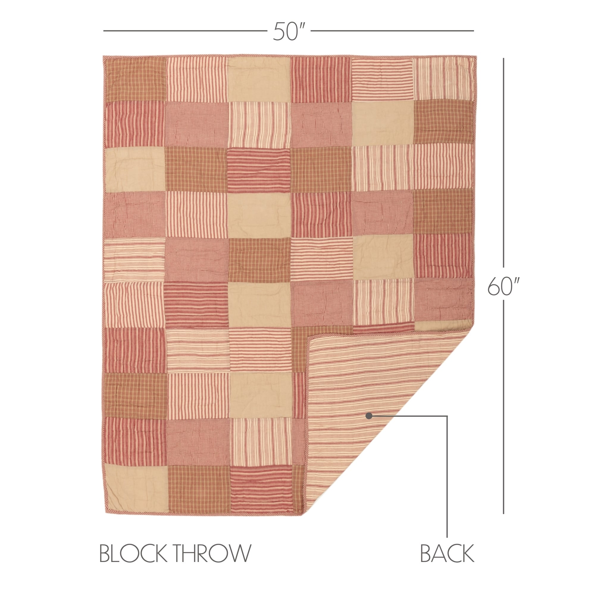 Sawyer Mill Block Quilted Throw