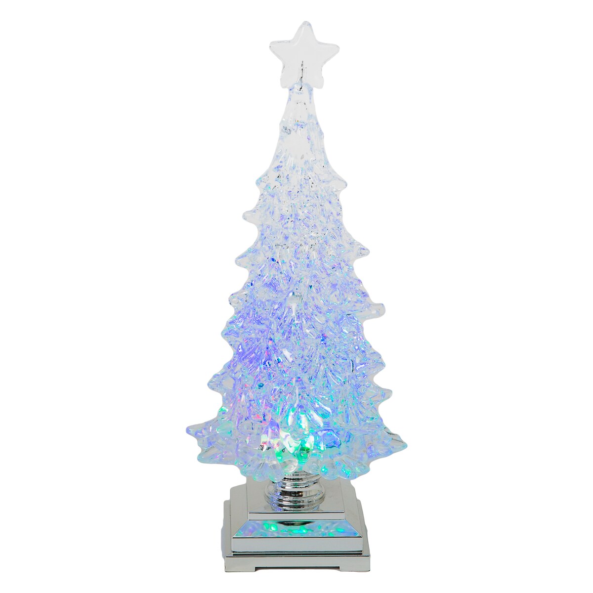 12.6 in. Illuminated Christmas Tree Spinning Water Globe