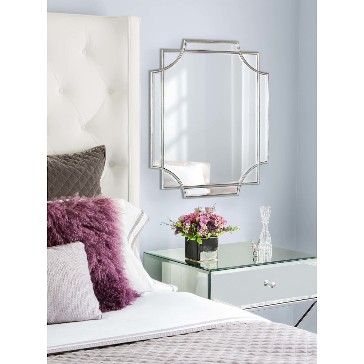 Kate and Laurel Minuette Traditional Decorative Framed Wall Mirror