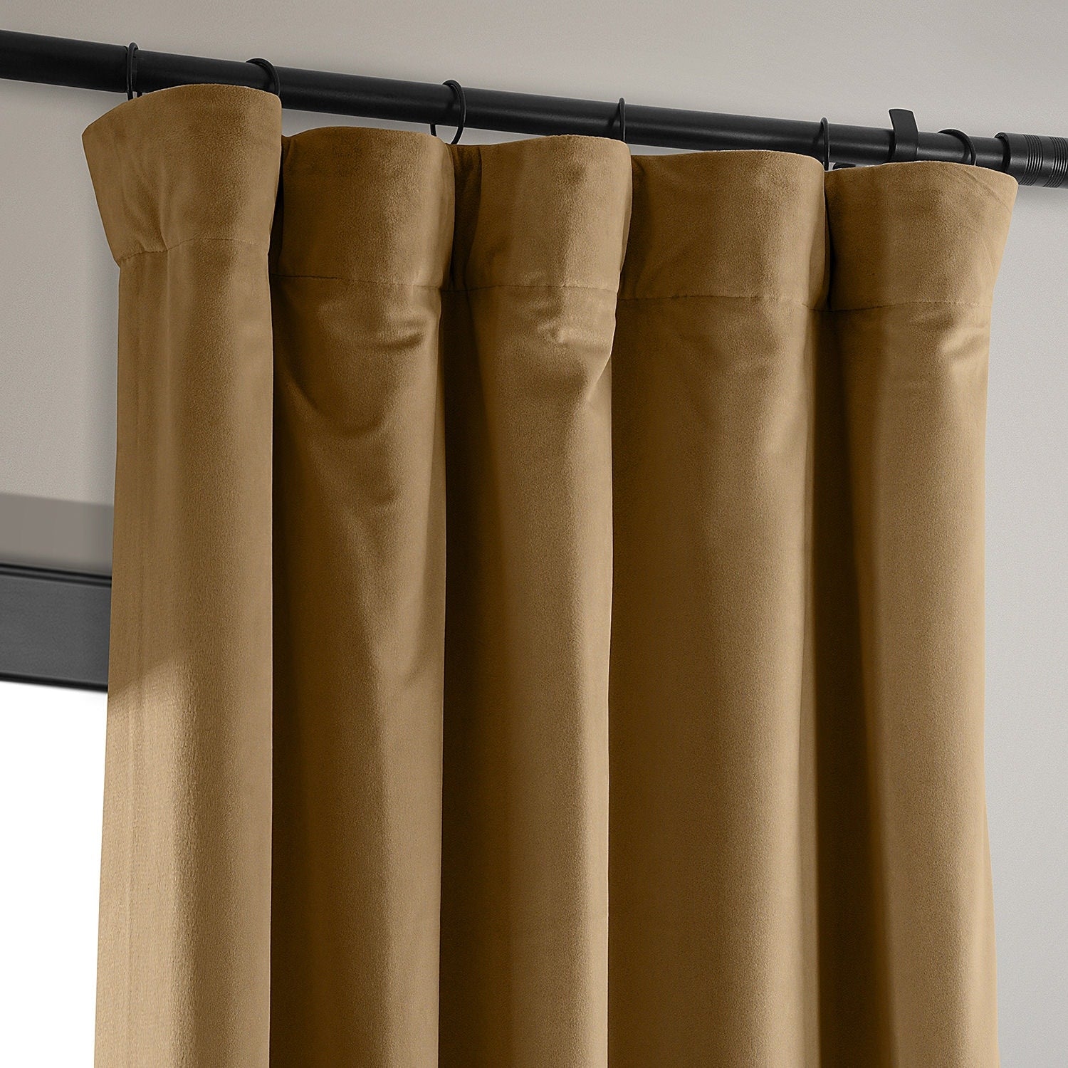 Exclusive Fabrics Signature Velvet Blackout Curtains (1 Panel) - Luxurious Single Drapery for Enhanced Light Blockage