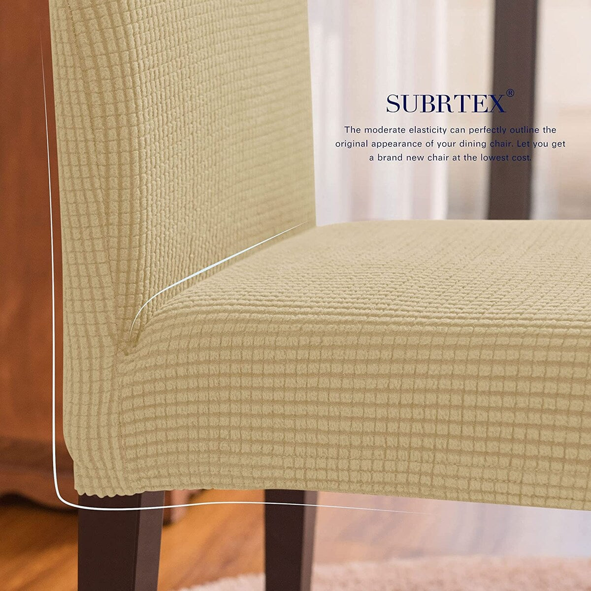 Subrtex Dining Chair Slipcover Set of 2 Furniture Protector