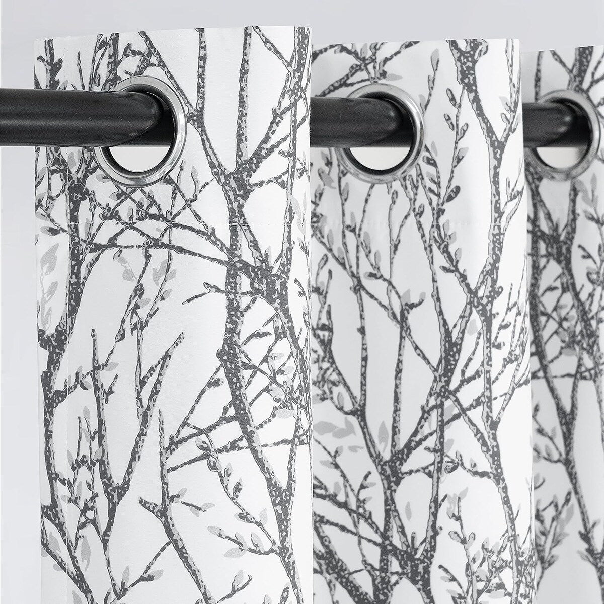 Tree Branch Grommet Window Curtain Panel