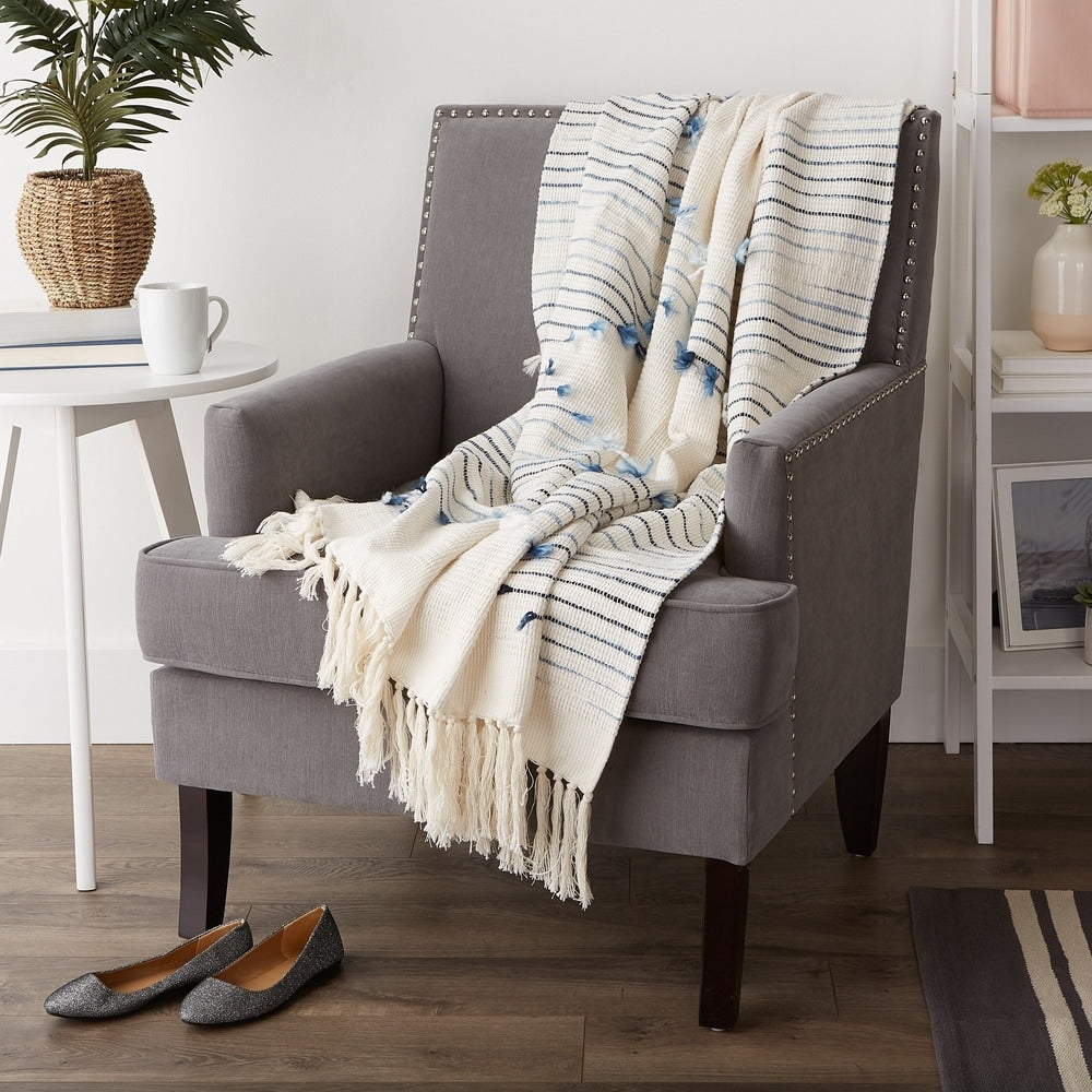 Porch & Den Crestridge Woven Cotton Throw