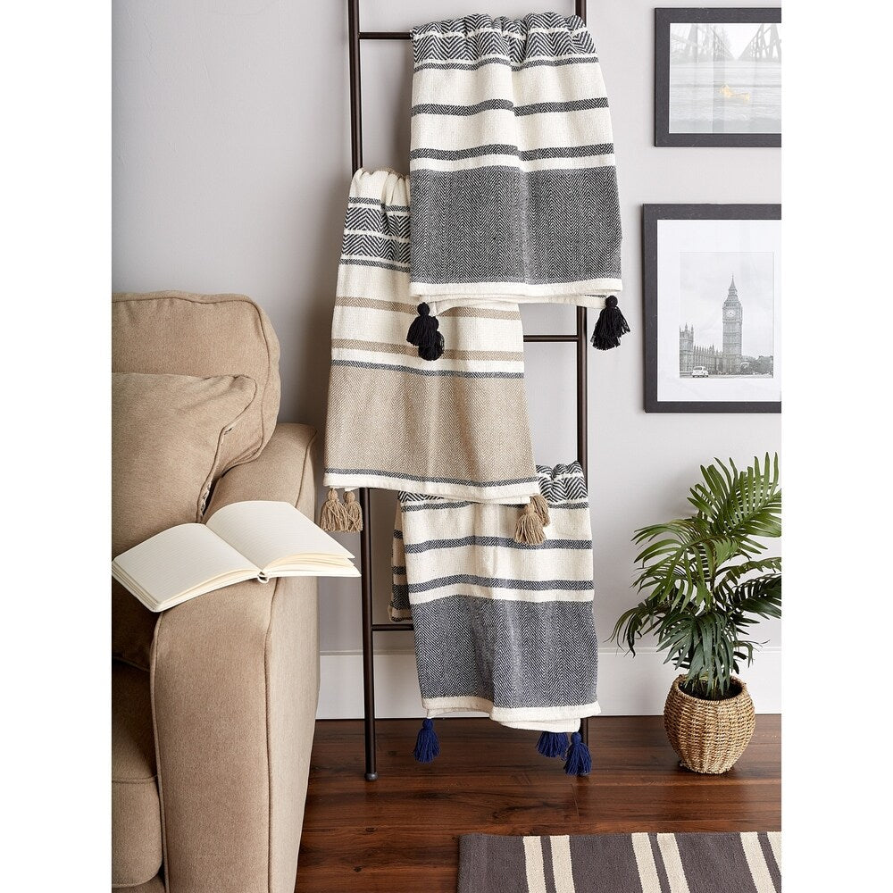 Porch & Den Crestridge Woven Cotton Throw