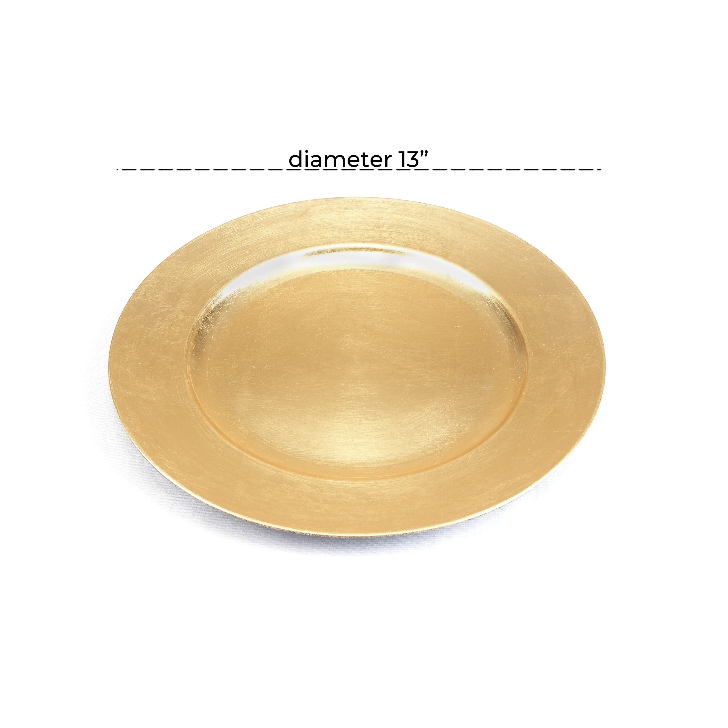 Gold Melamine Plastic Charger (Set of 8)