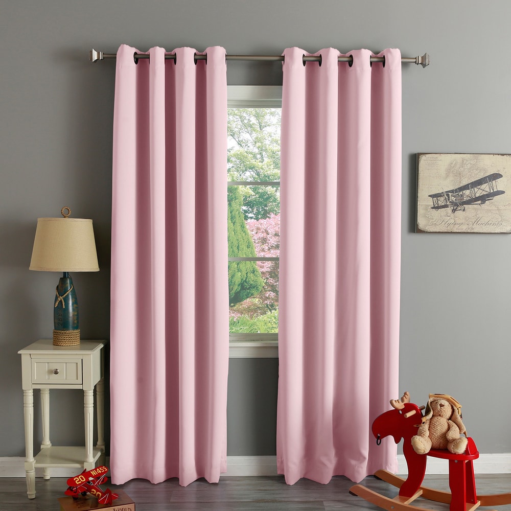 Aurora Home Grommet Top Insulated 108-inch Blackout Curtain Panel Pair