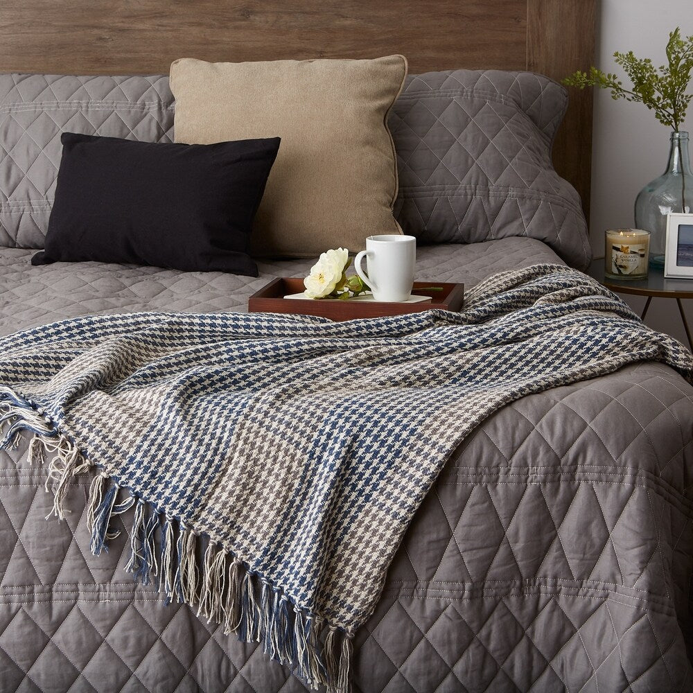 Porch & Den Crestridge Woven Cotton Throw