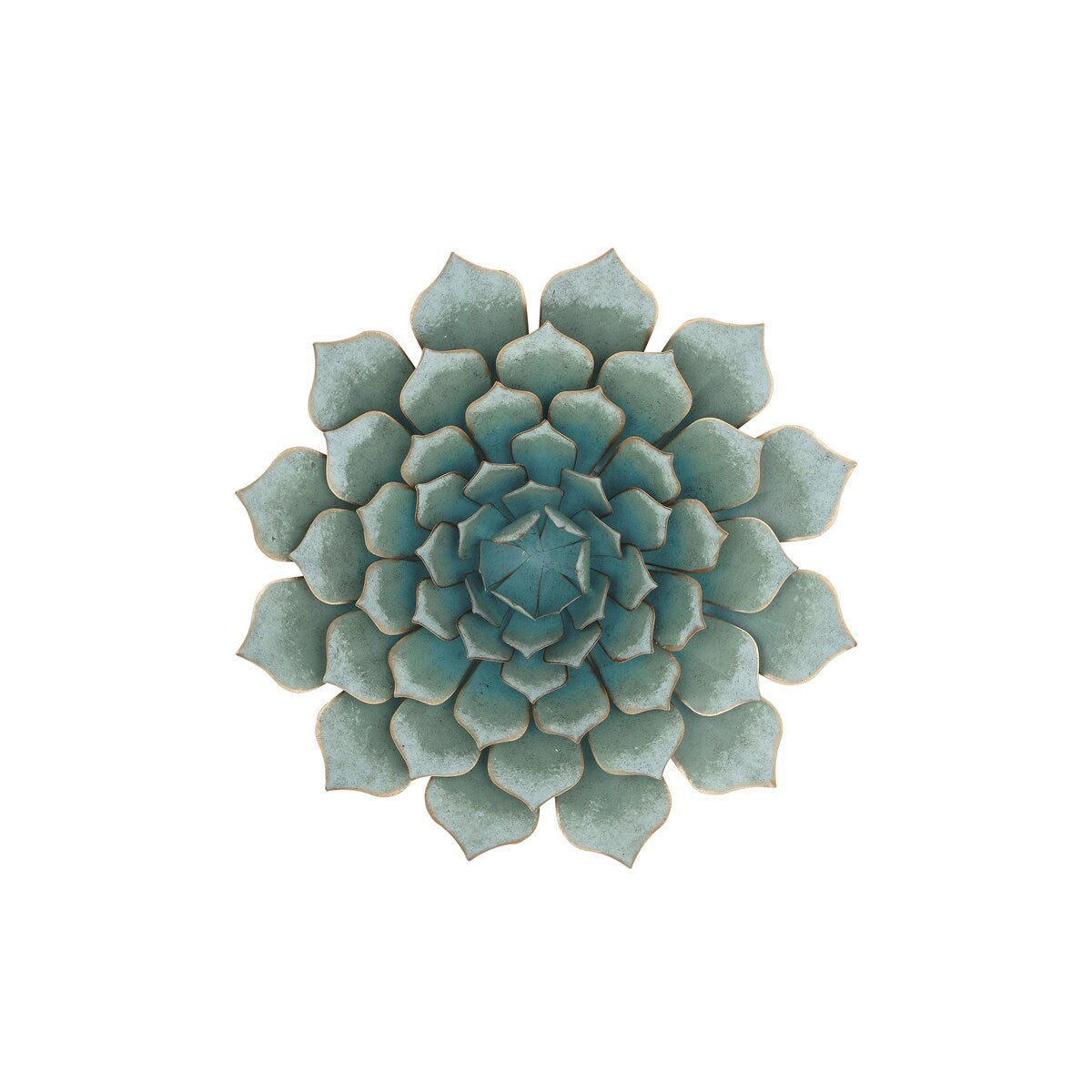 Metal Floral Home Wall Decor - Teal - Roche River Decor