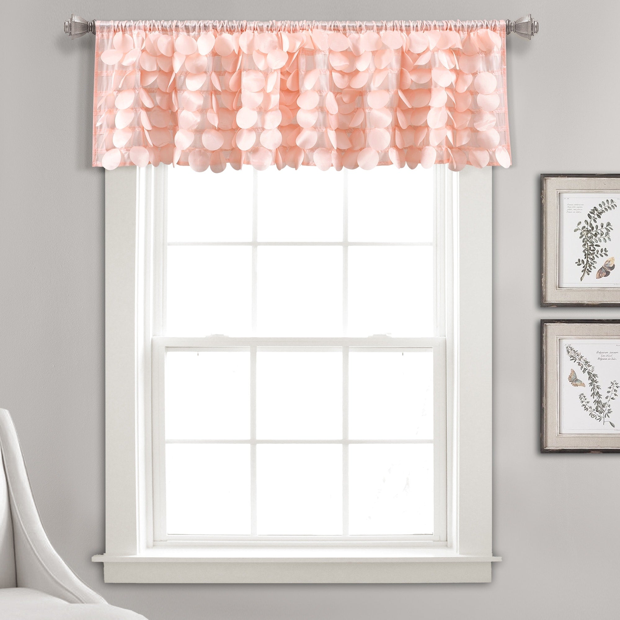 Lush Decor Gigi Delicate Textured Window Valance